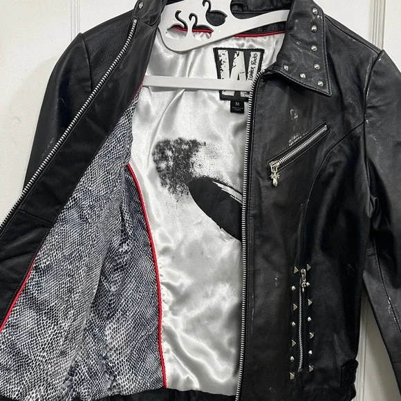 LED ZEPPELIN- Wilson’s Leather Studded Jacket- Medium - Picture 6 of 15